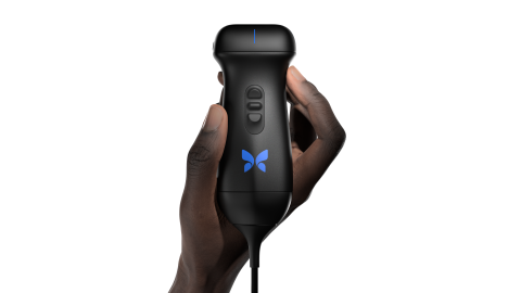 Portable Ultrasound Device in Hand